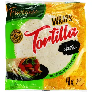 FUNTASTIC Tortilla pszenna 4x25cm 250 g FUNTASTIC Tortilla pszenna 4x25cm 250 g