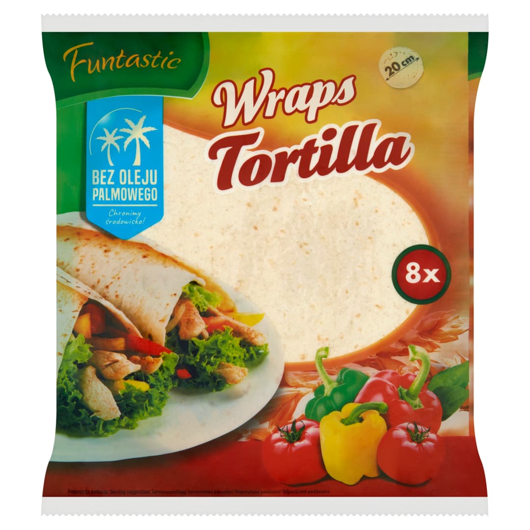 FUNTASTIC Tortilla pszenna 8x20 cm 296 g