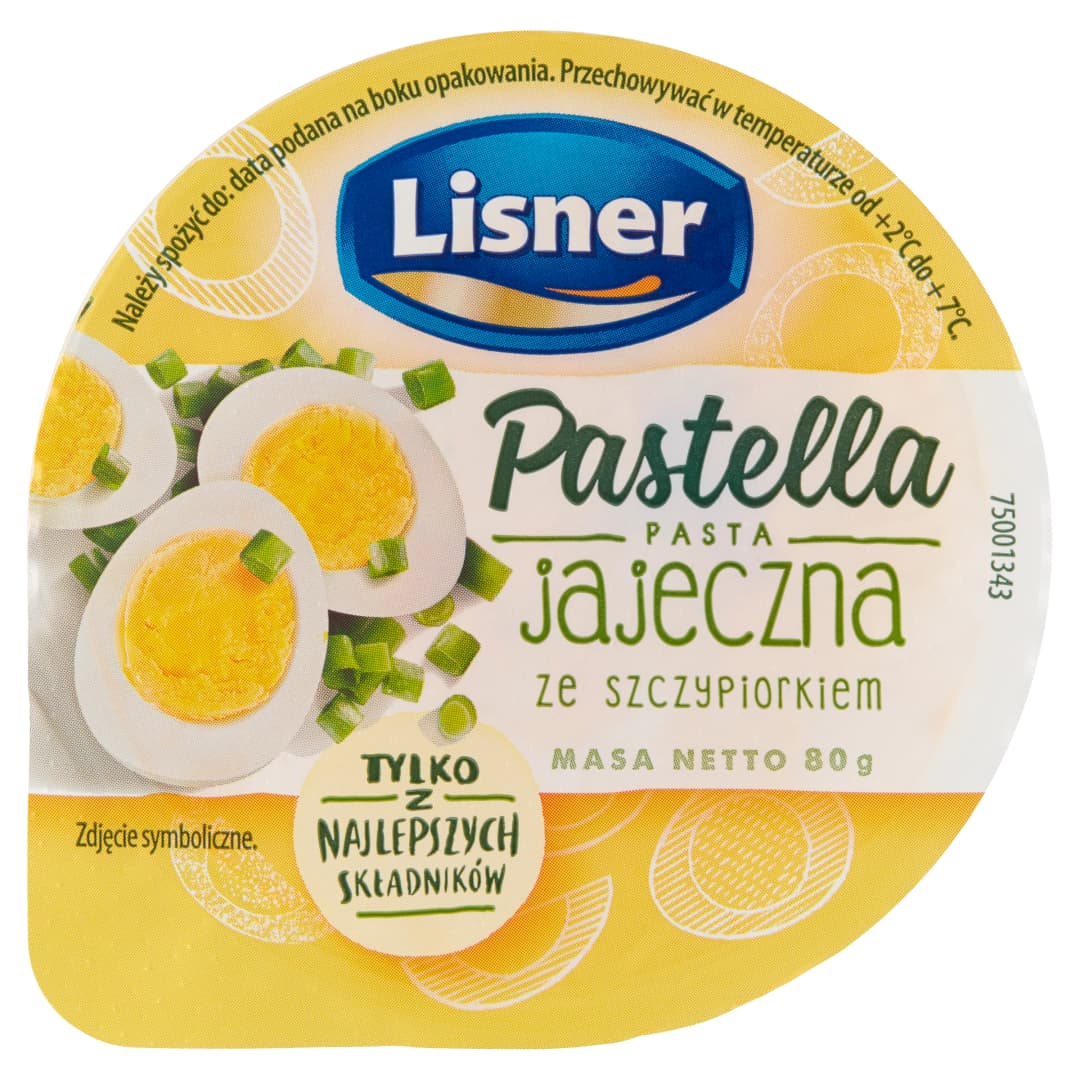 LISNER PASTELLA Pasta jajeczna ze szczypiorkiem 80 g