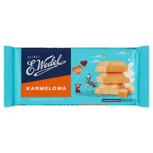 E. WEDEL Czekolada biała karmelowa 80 g E. WEDEL Czekolada biała karmelowa 80 g