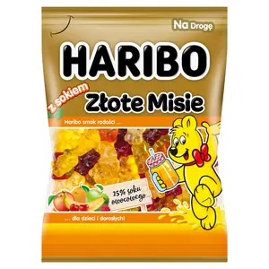 HARIBO ZŁOTE MISIE Żelki owocowe z sokiem 85 g HARIBO ZŁOTE MISIE Żelki owocowe z sokiem 85 g