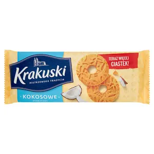 KRAKUSKI Herbatniki Kokosowe 168 g KRAKUSKI Herbatniki Kokosowe 168 g