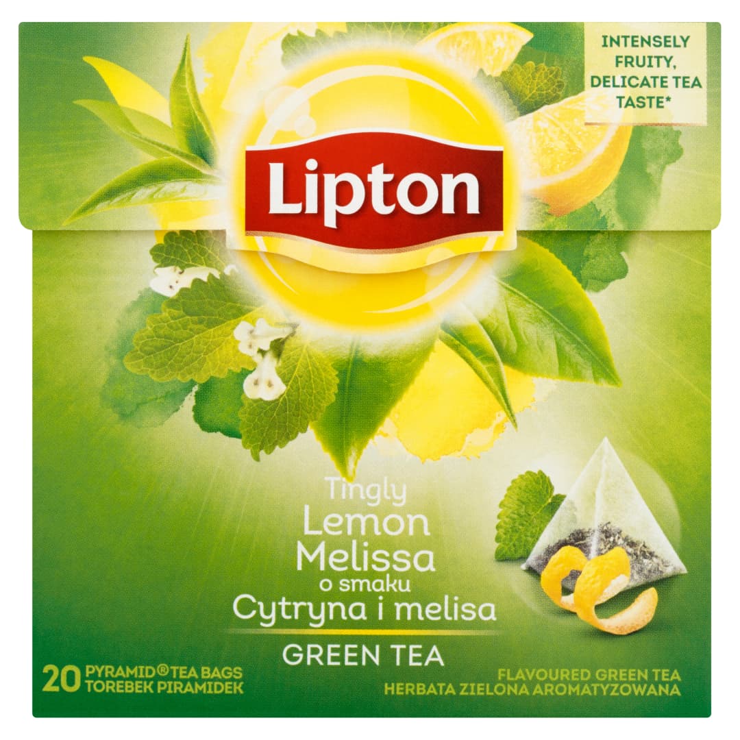 LIPTON Herbata zielona cytryna-melisa 20szt. 32 g