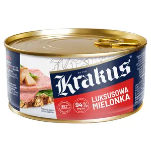 KRAKUS Konserwa mielonka luksusowa 300 g KRAKUS Konserwa mielonka luksusowa 300 g
