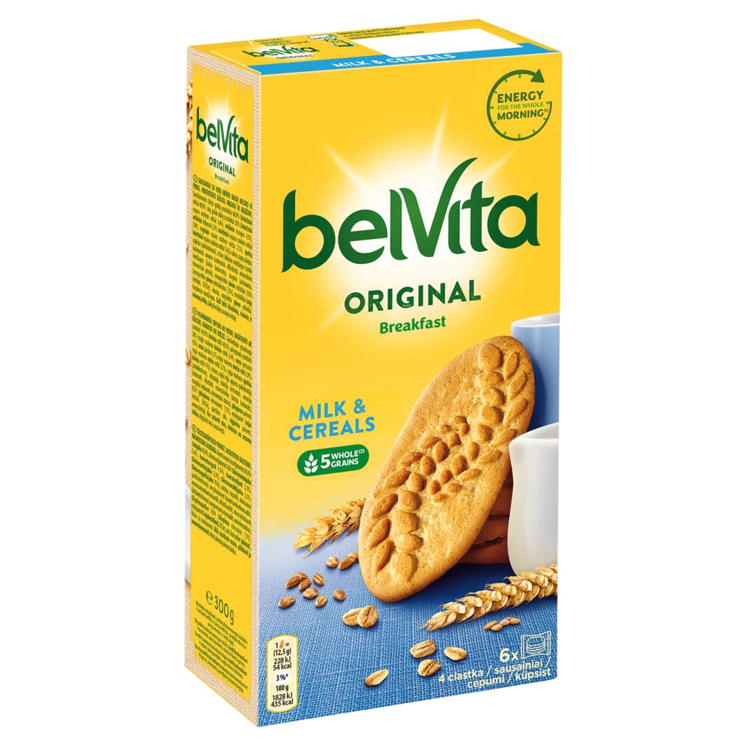 BELVITA BREAKFAST Ciastka zbożowe z mlekiem 300 g