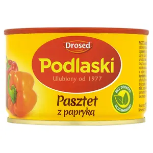 DROSED PODLASKI Pasztet drobiowy z papryką 155 g DROSED PODLASKI Pasztet drobiowy z papryką 155 g