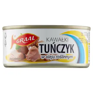 GRAAL Tuńczyk kawałki w sosie własnym 170 g GRAAL Tuńczyk kawałki w sosie własnym 170 g