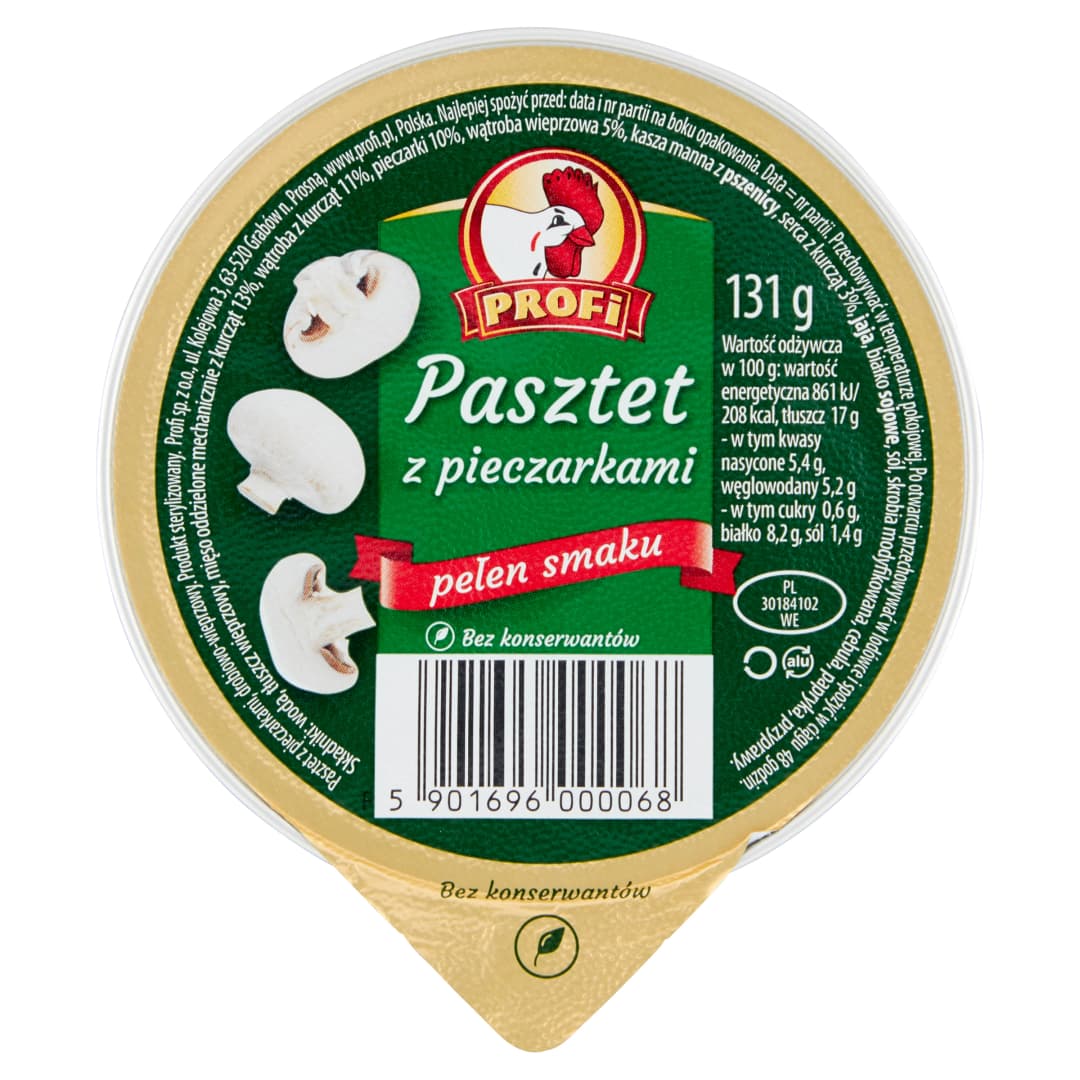PROFI Pasztet z pieczarkami 131 g