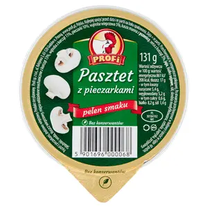 PROFI Pasztet z pieczarkami 131 g PROFI Pasztet z pieczarkami 131 g