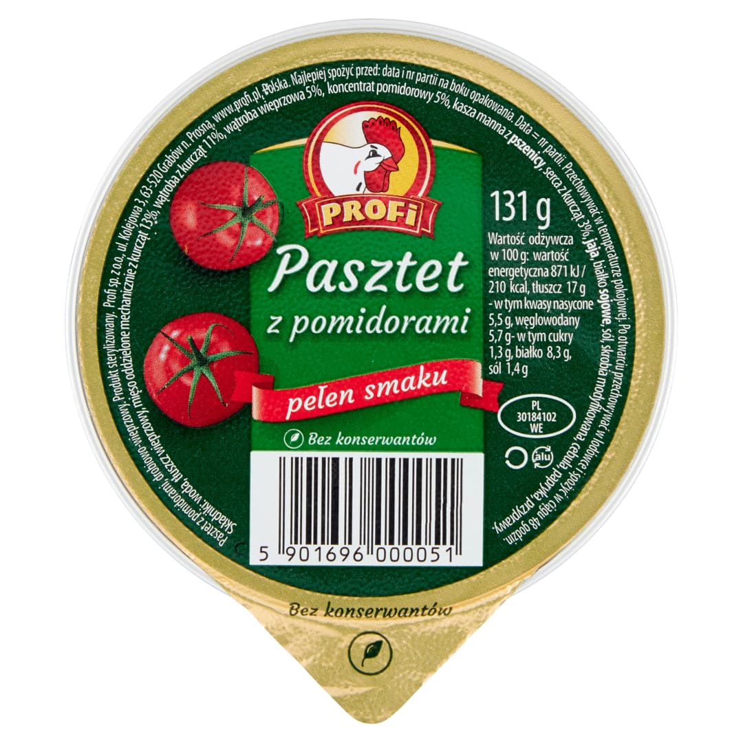 PROFI Pasztet z pomidorami 131 g