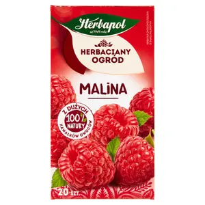 HERBAPOL HERBACIANY OGRÓD Herbatka owocowo-ziołowa malina 20 szt. 54 g HERBAPOL HERBACIANY OGRÓD Herbatka owocowo-ziołowa malina 20 szt. 54 g