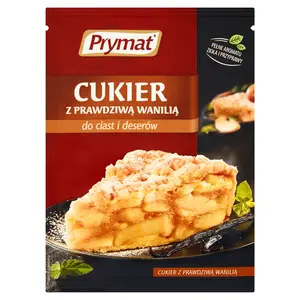 PRYMAT Cukier z prawdziwą wanilią 10 g PRYMAT Cukier z prawdziwą wanilią 10 g