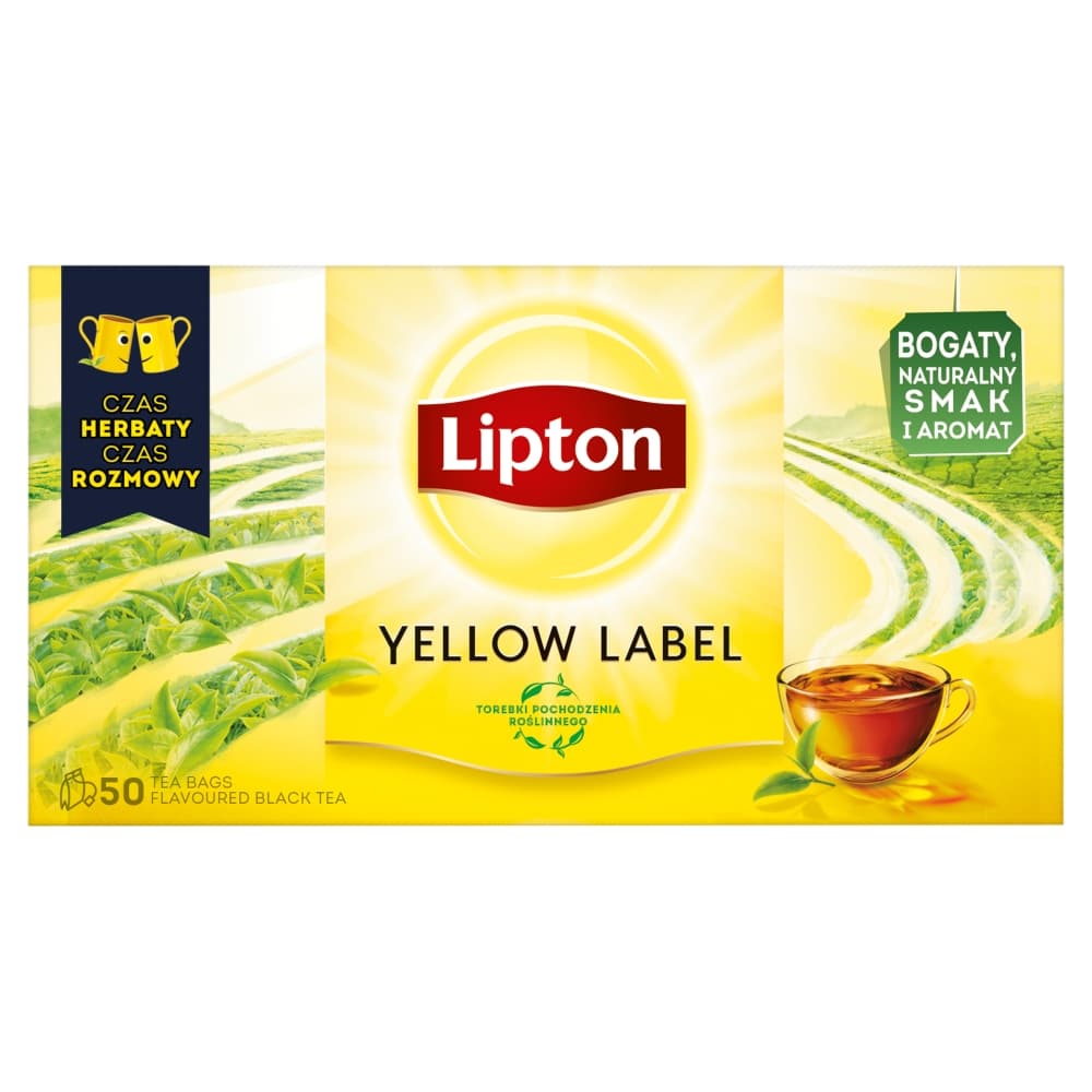 LIPTON Herbata ekspresowa Yellow Label 50szt. 100 g