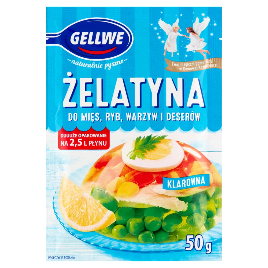 GELLWE Żelatyna spożywcza wieprzowa 50 g