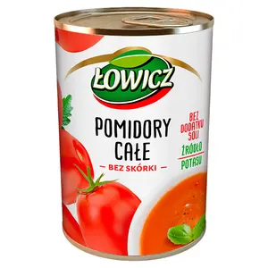 ŁOWICZ Pomidory całe 400 g ŁOWICZ Pomidory całe 400 g
