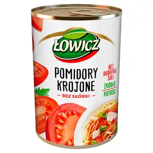 ŁOWICZ Pomidory krojone 400 g ŁOWICZ Pomidory krojone 400 g