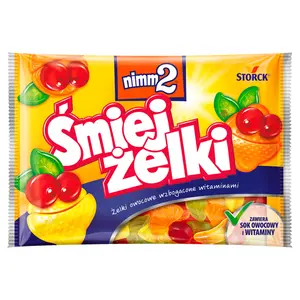 NIMM2 ŚMIEJŻELKI Żelki owocowe wzbogacone witaminami 100 g NIMM2 ŚMIEJŻELKI Żelki owocowe wzbogacone witaminami 100 g