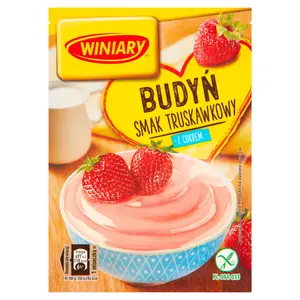 WINIARY Budyń truskawkowy z cukrem 60 g WINIARY Budyń truskawkowy z cukrem 60 g