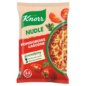 KNORR Danie błyskawiczne nudle pomidorowe łagodne 65 g KNORR Danie błyskawiczne nudle pomidorowe łagodne 65 g