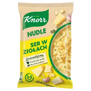 KNORR Danie błyskawiczne nudle ser w ziołach 61 g KNORR Danie błyskawiczne nudle ser w ziołach 61 g