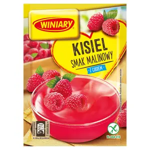 WINIARY Kisiel malinowy z cukrem 77 g WINIARY Kisiel malinowy z cukrem 77 g