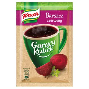 KNORR GORĄCY KUBEK Zupa błyskawiczna barszcz czerwony 14 g KNORR GORĄCY KUBEK Zupa błyskawiczna barszcz czerwony 14 g