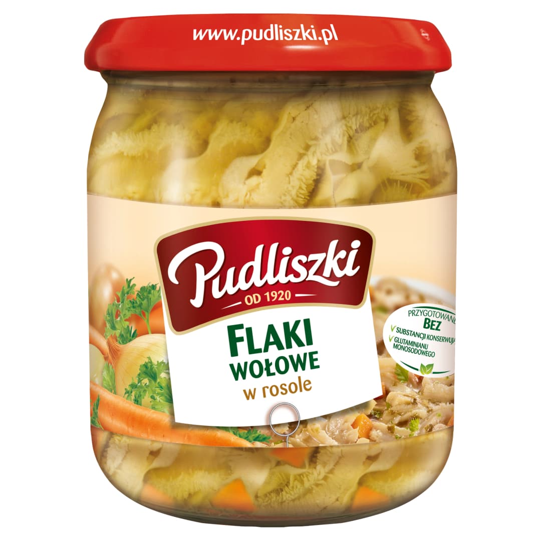 PUDLISZKI Flaki wołowe w rosole 500 g