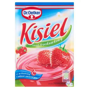 DR. OETKER Kisiel truskawkowy z witaminą C 38 g DR. OETKER Kisiel truskawkowy z witaminą C 38 g
