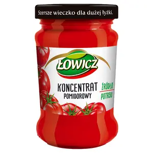 ŁOWICZ Koncentrat pomidorowy 190 g ŁOWICZ Koncentrat pomidorowy 190 g