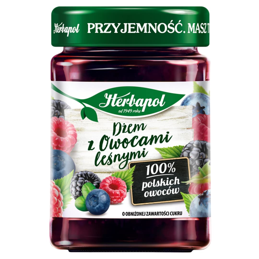 HERBAPOL Dżem owoce leśne niskosłodzony 280 g