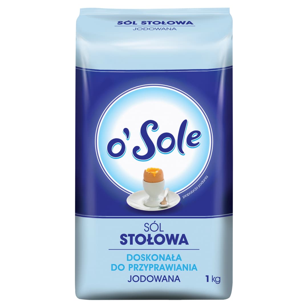 O'SOLE Sól stołowa jodowana 1000 g