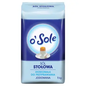 O'SOLE Sól stołowa jodowana 1000 g O'SOLE Sól stołowa jodowana 1000 g