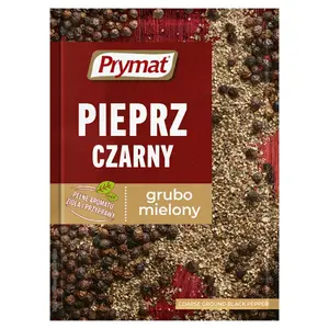PRYMAT Pieprz czarny grubomielony 15 g PRYMAT Pieprz czarny grubomielony 15 g