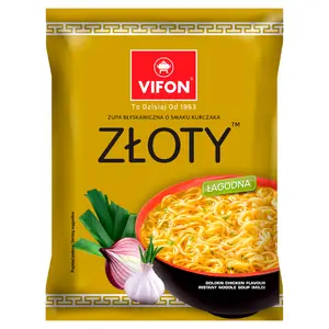 VIFON Zupa błyskawiczna o smaku kurczaka Złoty 70 g VIFON Zupa błyskawiczna o smaku kurczaka Złoty 70 g