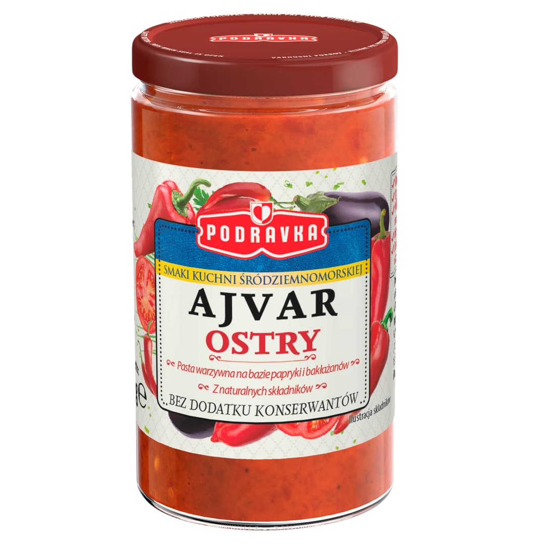 PODRAVKA Sos Ajvar ostry 195 g