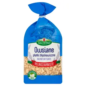 SZCZYTNO PREMIUM Płatki owsiane błyskawiczne 400 g SZCZYTNO PREMIUM Płatki owsiane błyskawiczne 400 g