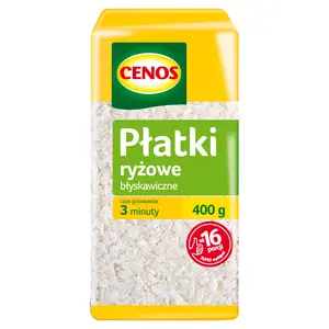 CENOS Płatki ryżowe błyskawiczne 400 g CENOS Płatki ryżowe błyskawiczne 400 g
