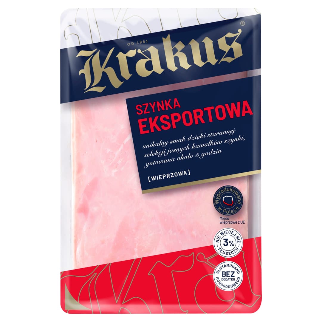 KRAKUS Szynka eksportowa wieprzowa 120 g