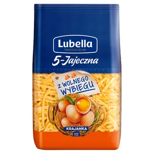 LUBELLA Makaron jajeczna krajanka 5 jaj 400 g LUBELLA Makaron jajeczna krajanka 5 jaj 400 g