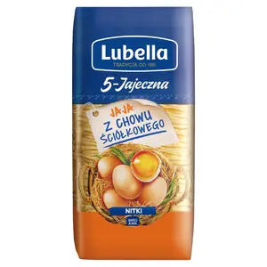 LUBELLA Makaron jajeczny 5 jaj nitki 250 g LUBELLA Makaron jajeczny 5 jaj nitki 250 g