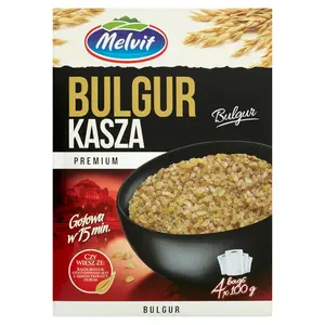 MELVIT Kasza bulgur 4x100g 400 g MELVIT Kasza bulgur 4x100g 400 g