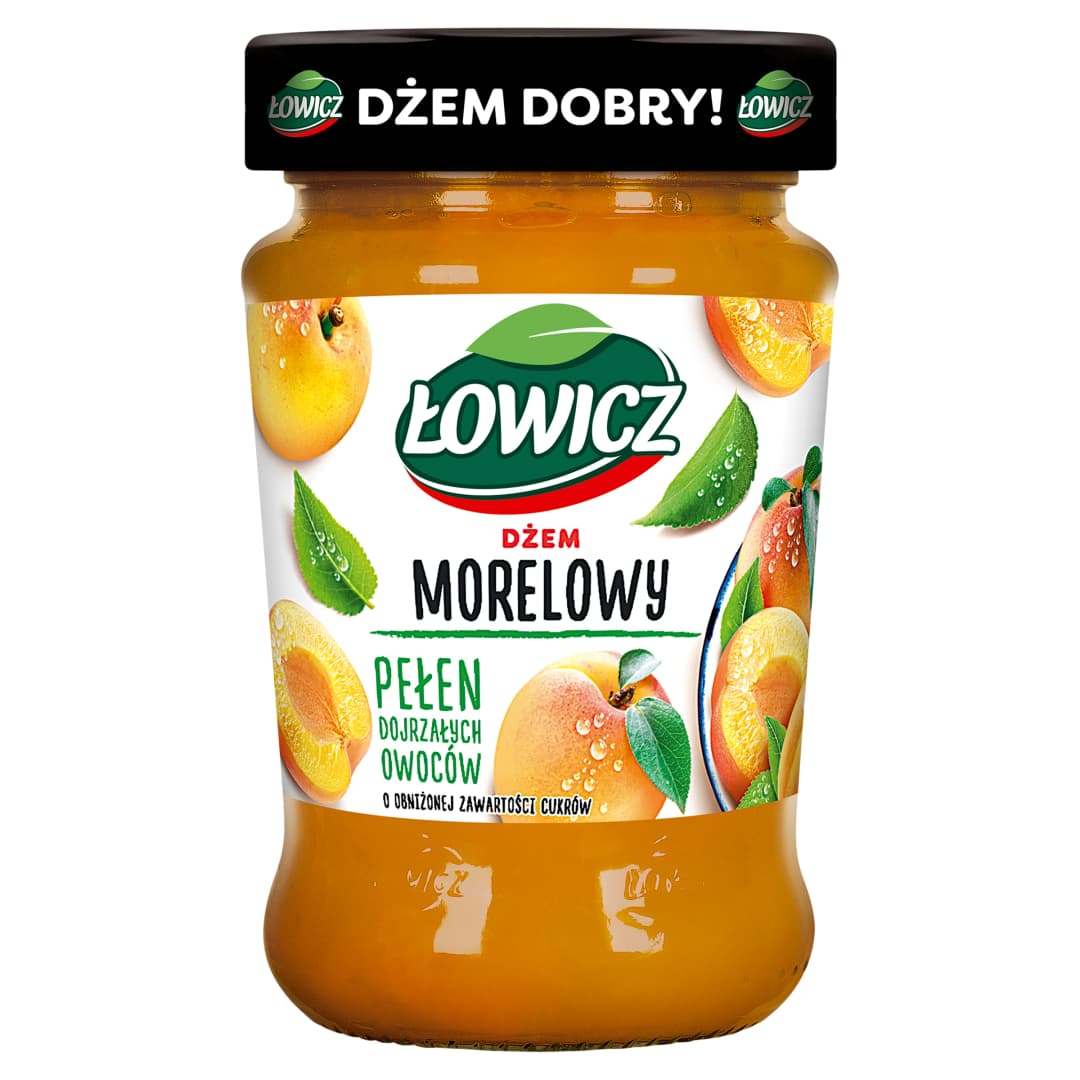 ŁOWICZ Dżem morelowy niskosłodzony 280 g