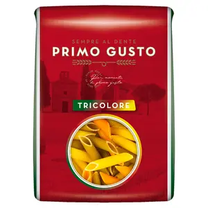 PRIMO GUSTO Makaron rurka skośna kolorowa 500 g PRIMO GUSTO Makaron rurka skośna kolorowa 500 g