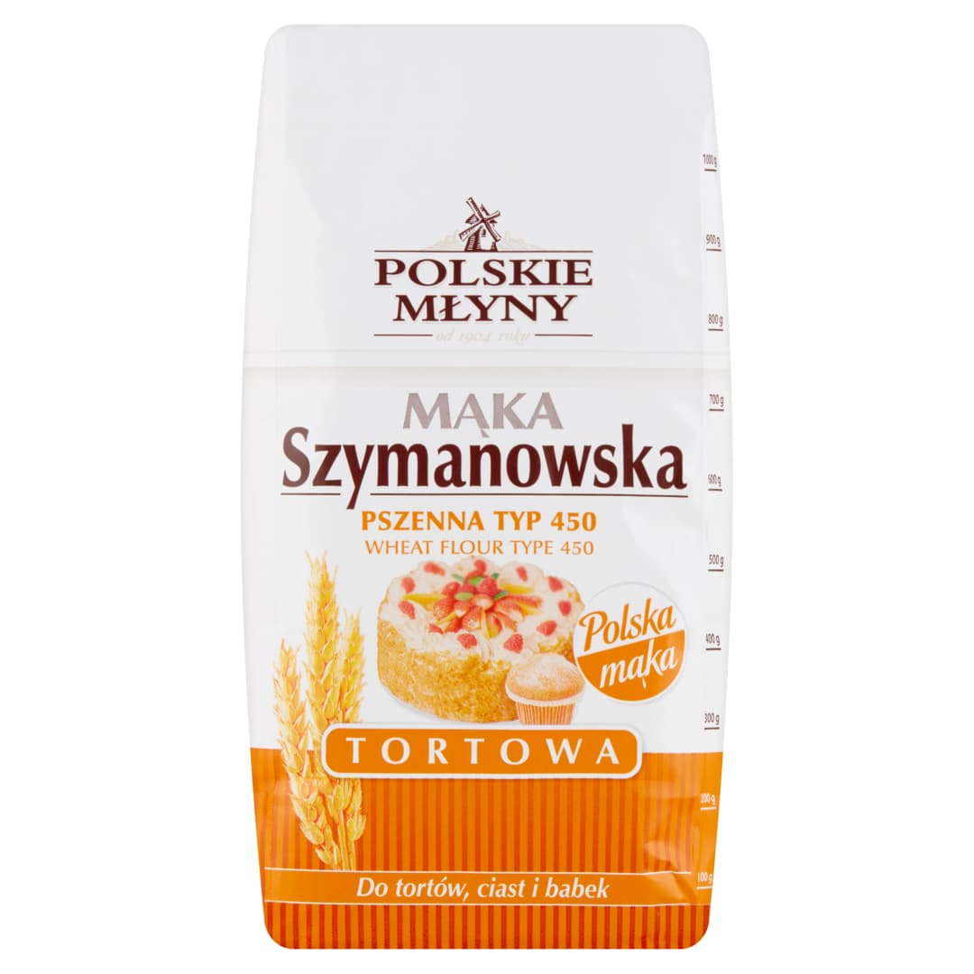 POLSKIE MŁYNY Mąka Szymanowska pszenna tortowa Typ 450 1000 g