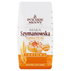 POLSKIE MŁYNY Mąka Szymanowska pszenna tortowa Typ 450 1000 g POLSKIE MŁYNY Mąka Szymanowska pszenna tortowa Typ 450 1000 g