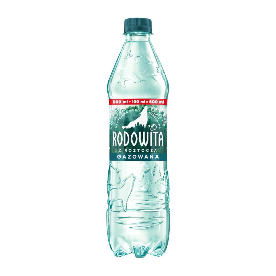 RODOWITA Woda mineralna gazowana 600 ml