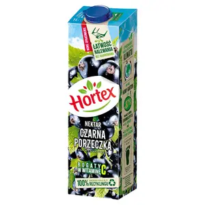 HORTEX Nektar czarna porzeczka 1000 ml HORTEX Nektar czarna porzeczka 1000 ml