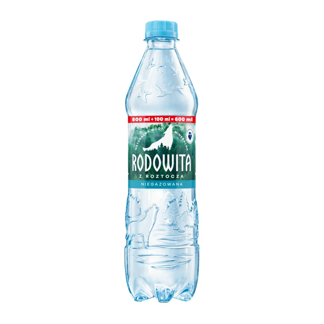 RODOWITA Woda mineralna niegazowana 600 ml
