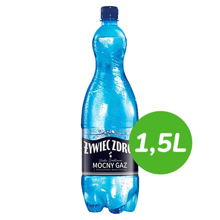 ŻYWIEC ZDRÓJ MOCNY GAZ Woda źródlana 1500 ml