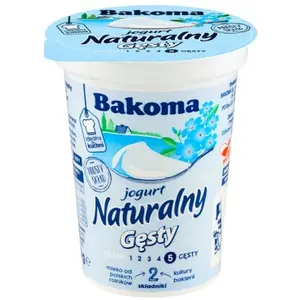 BAKOMA Jogurt naturalny gęsty 370 g BAKOMA Jogurt naturalny gęsty 370 g